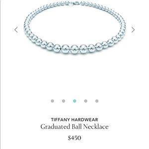 Tiffany’s graduated bead silver necklace